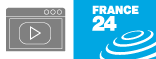 Logo France 24 et dessin de vidéo stylisé