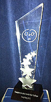 Photo d'un trophée destiné aux gagnants
