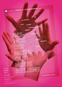 Affiche "Dis-moi dix mots" du ministère de la Culture et de la Communication (2010-2011)