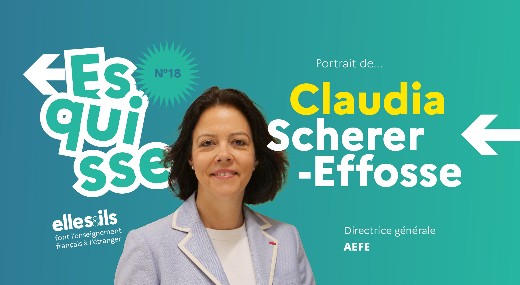 Portrait de Claudia Scherer-Effosse, directrice générale de l'AEFE