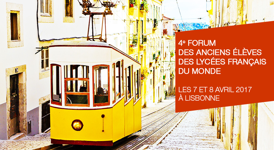 Visuel d'annonce du FOMA à Lisbonne représentant le célèbre tramway jaune de la ville