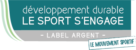 Logo du label argent "développement durable - le sport s'engage"