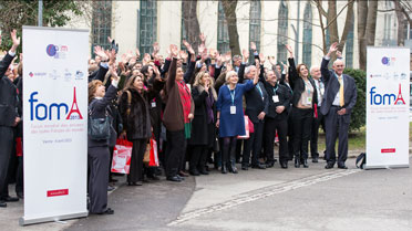 Photo de groupe des participantts du FOMA 2013 au Lycée français de Vienne