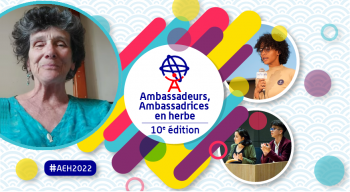 La navigatrice Isabelle Autissier félicite les finalistes de l’édition 2022 du concours d’éloquence Ambassadrices et Ambassadeurs en herbe