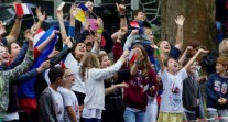 Le Lycée français de Düsseldorf fait son Tour de France : un public enthousiaste