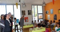 Inauguration de l’école primaire française des Charmilles : visite des locaux