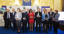 Trophées des Français de l'étranger 2018 : les lauréats avec les parrains des différentes catégories au Quai d'Orsay 