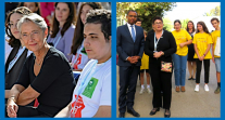 La Première ministre Élisabeth Borne et le ministre de l'Éducation nationale et de la Jeunesse au Lycée international Alexandre-Dumas d'Alger