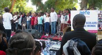 40 ans du lycée français Montaigne au Tchad : les hymnes tchadiens et français