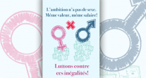 Concours d’affiches "Égalité professionnelle" 2022 2022 – Affiche finaliste - Lycée libanais francophone privé, Dubaï, Émirats Arabes Unis ("Luttons contre ces inégalités")
