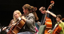 L'orchestre des lycées français du monde (saison 2) à Madrid : contrebasse et violoncelles