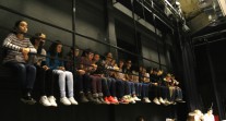L'orchestre des lycées français du monde (saison 2) à Madrid : les choristes de Marcoussis dans les cintres du théâtre