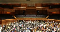 Répétition de l'Orchestre philharmonique de Radio France : plan général