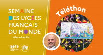L'AEFE, partenaire de l'AFM-Téléthon, soutient la promotion de la culture scientifique et l'engagement citoyen permis par leTéléthon