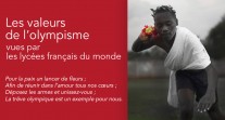 Exposition photographique "Les valeurs de l'olympisme vues par les lycées français du monde"