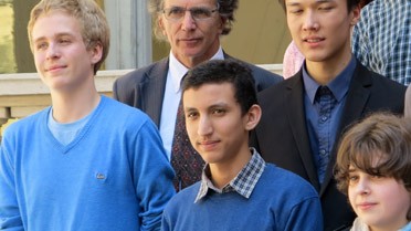 Yassin Hamaoui, du lycée Descartes de Rabat, 1er prix ex-æquo aux Olympiades de mathématiques 2013