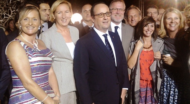 En marge du Sommet de la Francophonie 2014 à Dakar : photo-souvenir avec le président de la République