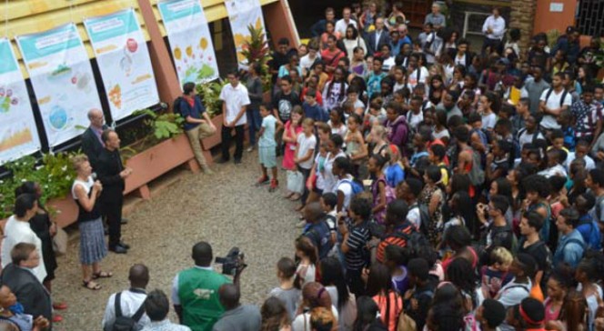 Ouverture de la &quot;journée COP21&quot; au lycée Fustel-de-Coulanges de Yaoundé