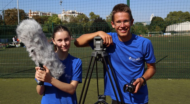 Journée nationale du sport scolaire 2016 : Léa et Jérémie, reporters du lycée Jean-Monnet de Bruxelles