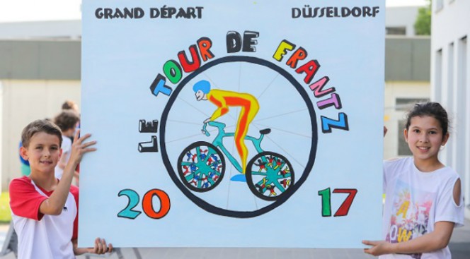 Le Lycée français de Düsseldorf fait son Tour de France : tableau par les élèves
