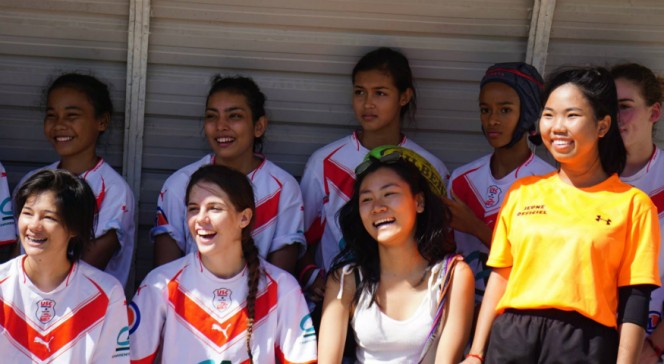 12e Tournoi de rugby à 7 de la zone Asie-Pacifique : sourires