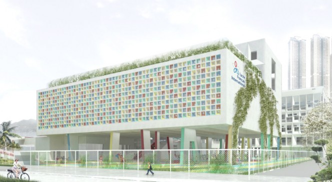 Lycée français de Hong Kong : maquette d’architecture du nouveau campus