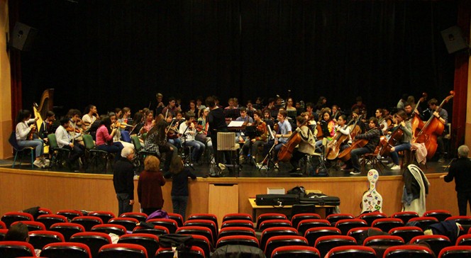 L&#039;Orchestre des lycées français du monde (saison 4) à Madrid : répétition en tutti