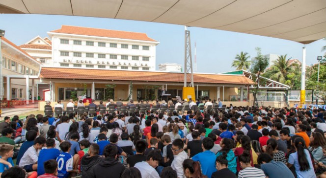 Inauguration des nouveaux locaux du lycée René-Descartes de Phnom Penh : un public nombreux