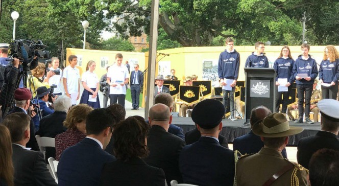 Commémoration de la Grande Guerre à Sydney : hommage aux anciens combattants australiens par les élèves
