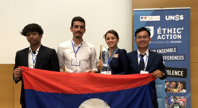 Prix Éthic’Action 2018 : la délégation du lycée français de Vientiane