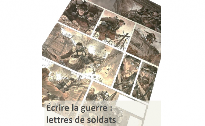 Commémoration du 11 novembre : affiche &quot;Écrire la guerre, lettres de soldats adaptées en BD&quot; à Vienne