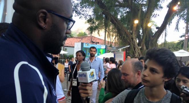 Jeunes reporters francophones aux Jeux olympiques 2016 à Rio : interview de Teddy Riner