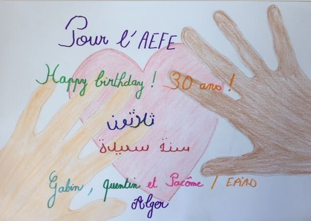 Semaine/mois des langues : dessin d&#039;un élève de CE2 d&#039;Alger
