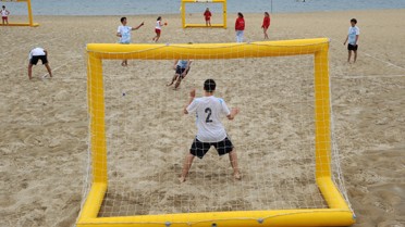 Handball sur sable à Arcachon en 2011... et bientôt handball s