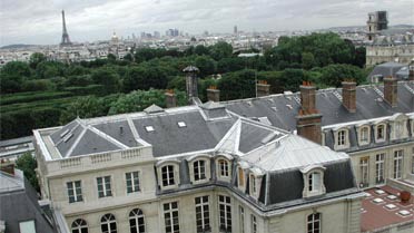 Les toits de "Mines de Paris", implantation parisienne de l'école d'ingénieur