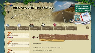 Capture d'écran du site Riskaroundtheworld