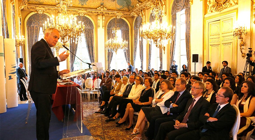 Photo : réception au Quai d'Orsay