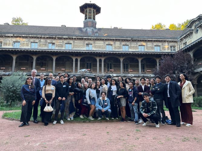 Les participants au lycée du Parc à Lyon