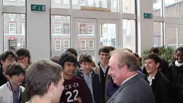 Rencontre au lycée français de Londres, en 2010
