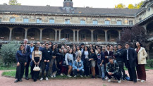 Accueil de la promotion Excellence-Major 2022 : photo souvenir des participants au lycée du Parc à Lyon