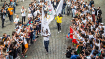 JIJ 2022 : les JIJ font une haie d'honneur aux symboles de l'olympisme