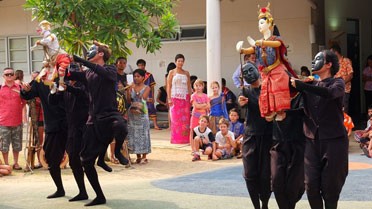 Spectacle traditionnel de marionnettes thaïes.