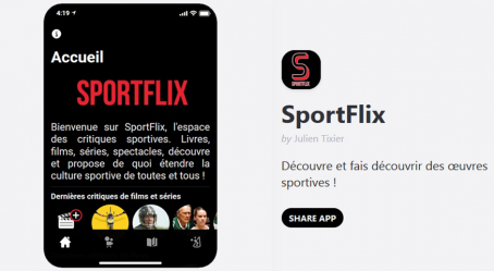 Application "Sportflix"
