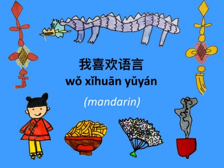 "J'aime les langues" en mandarin