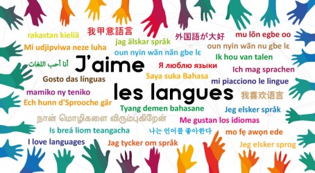 "J'aime les langues" en de multiples langues